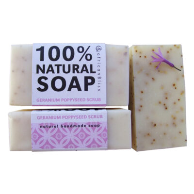 AFRICAN BLISS GERANIUM & POPPYSEED SOAP 100G