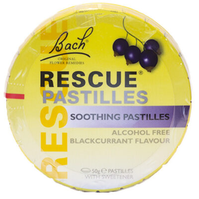 BACH RESCUE BLACKCURRANT PASTILLES 50G TIN