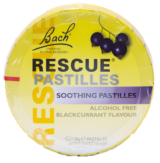 BACH RESCUE BLACKCURRANT PASTILLES 50G TIN