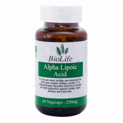 BIOLIFE ALPHA LIPOIC ACID 250mg 60s