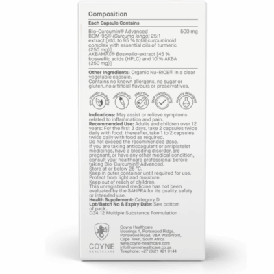 COYNE BIO-CURCUMIN ADVANCED 30 CAPS