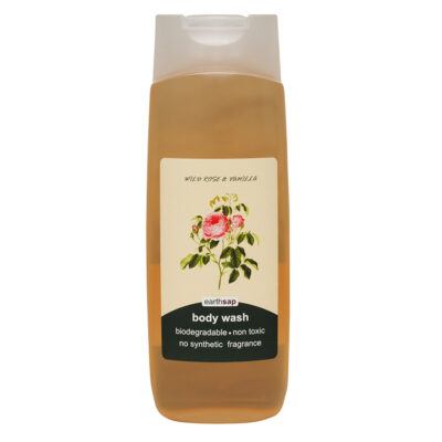 EARTHSAP WILD ROSE & VANILLA BODY WASH 400ML