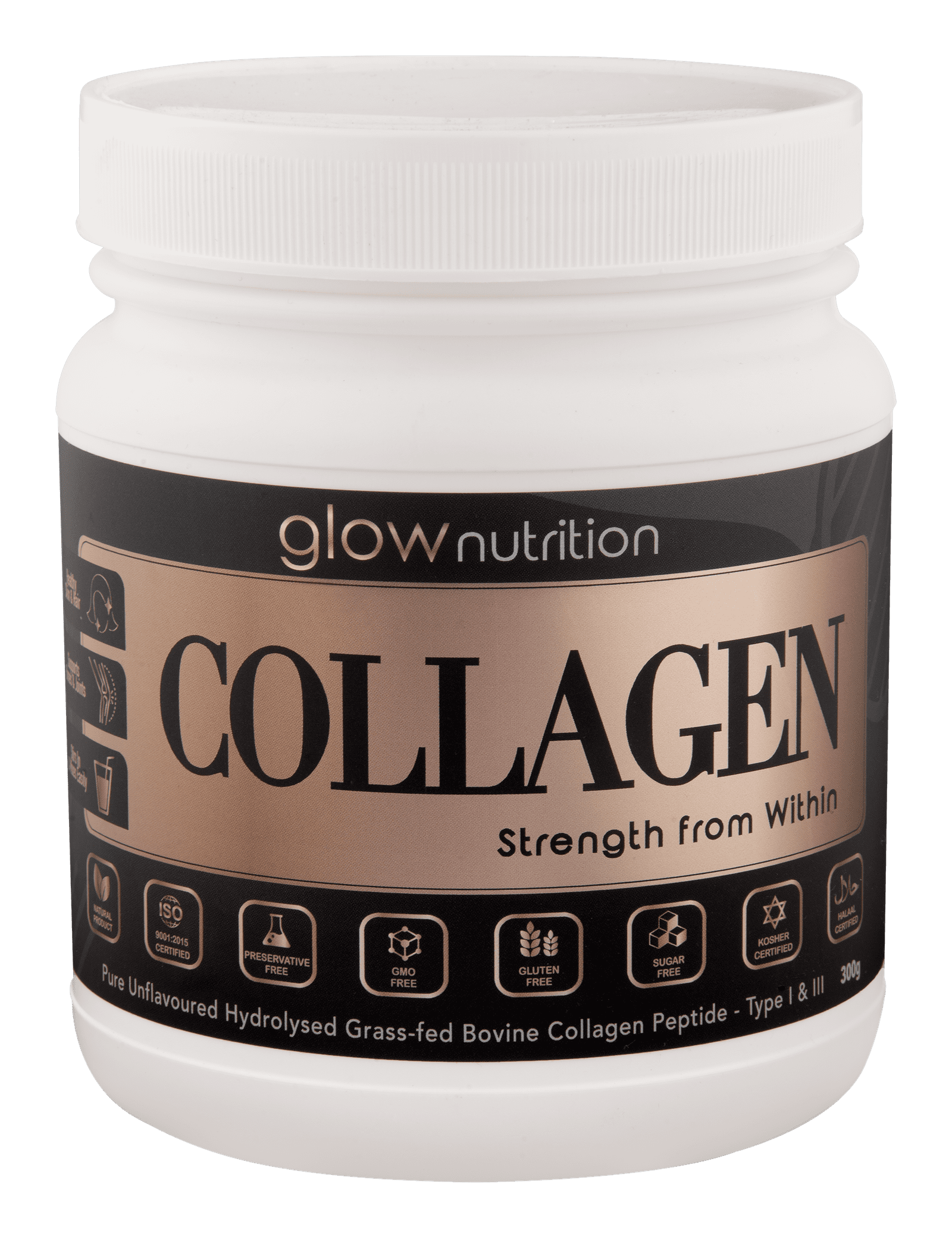 GLOW NUTRITION COLLAGEN TUB 300G - Image 2