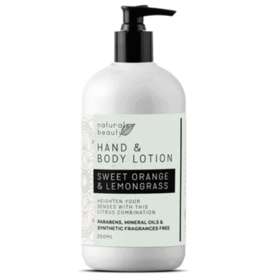 NATURALS BEAUTY HAND AND BODY LOTION SWEET ORANGE AND LEMONGRASS 250ML