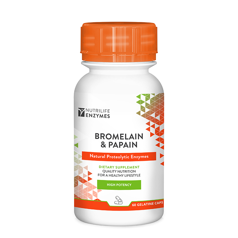 NUTRILIFE BROMELAIN & PAPAIN 60 CAPS