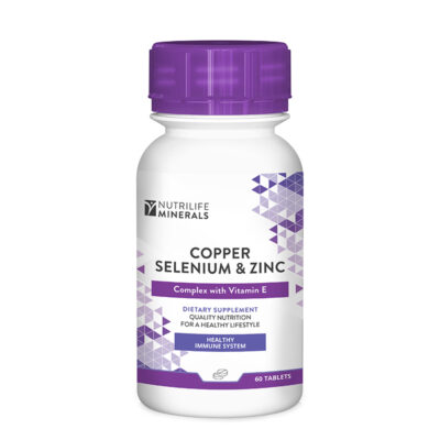 NUTRILIFE COPPER SELENIUM ZINC 60 TABS