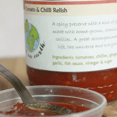 PEAS ON EARTH TOMATO & CHILLI RELISH