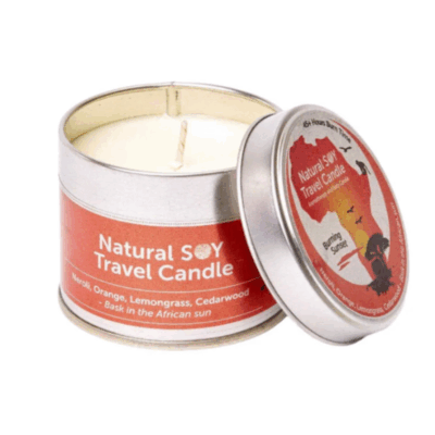 SOY LITES BURNING SUNSETS AFRICAN MAXI TRAVEL-LITES 200ML