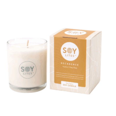 SOY LITES DECADENCE MOISTURISING TUMBLER CANDLE 220ML