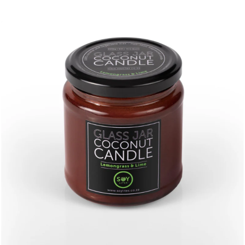 SOY LITES LEMONGRASS & LIME 400G AMBER