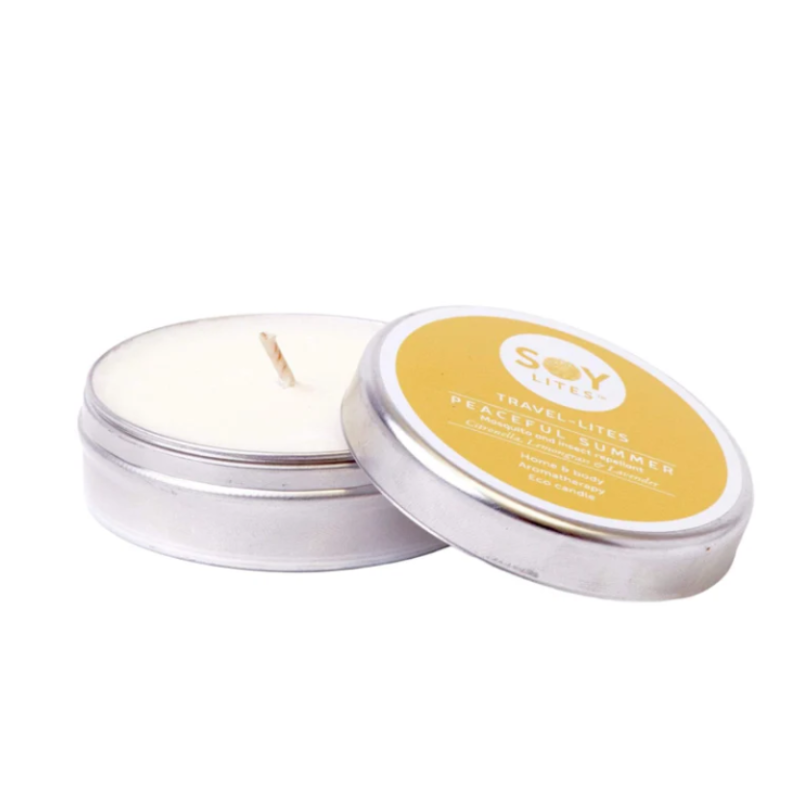 SOY LITES MOISTURISING CANDLE PEACEFUL SUMMER TRAVEL-LITE 55ml