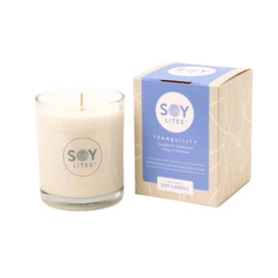 SOY LITES TRANQUILITY MOISTURISING TUMBLER CANDLE 220ML
