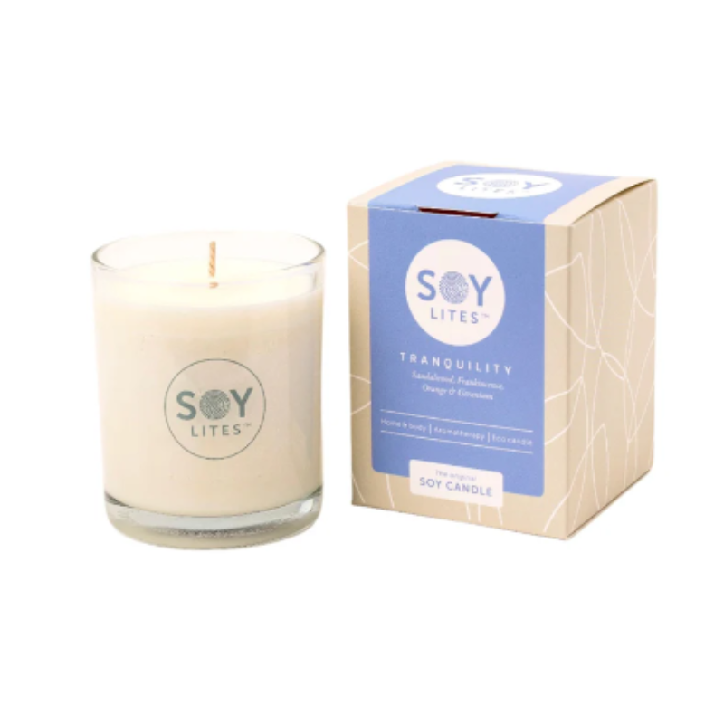 SOY LITES TRANQUILITY MOISTURISING TUMBLER CANDLE 220ML