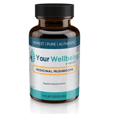YOUR WELLBEING MEDICINAL MUSHROOMS 645mg 60s