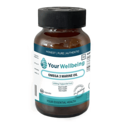 YOUR WELLBEING OMEGA 3 MARINE OIL EXTRACT 1250MG 60 CAPS