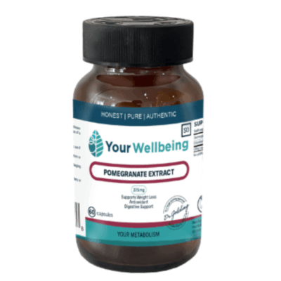 YOUR WELLBEING POMEGRANATE EXTRACT 375mg 60 caps