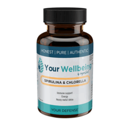 YOUR WELLBEING SPIRULINA & CHLORELLA 600mg 60s
