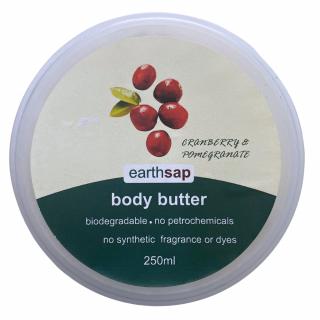 EARTHSAP BODY BUTTER 250ML - CRANBERRY & POMEGRANATE