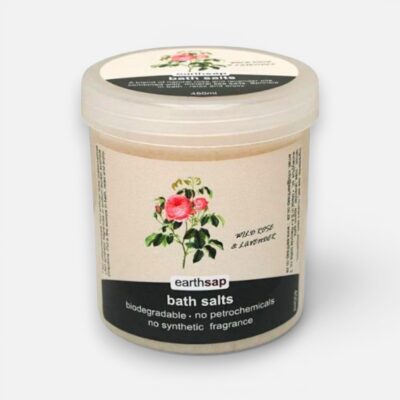 EARTHSAP BATH SALTS WILD ROSE & LAVENDER 450ML
