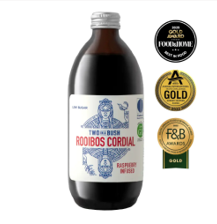 TWO IN A BUSH RASPBERRY ROOIBOS CORDIAL 500ML