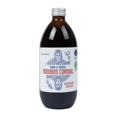 TWO IN A BUSH RASPBERRY ROOIBOS CORDIAL 500ML