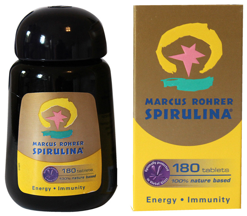 MARCUS ROHRER SPIRULINA TABLETS BOTTLE 180 TABS