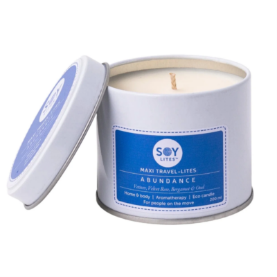 SOY LITES ABUNDANCE MAXI TRAVEL-LITE CANDLE 200ML TIN