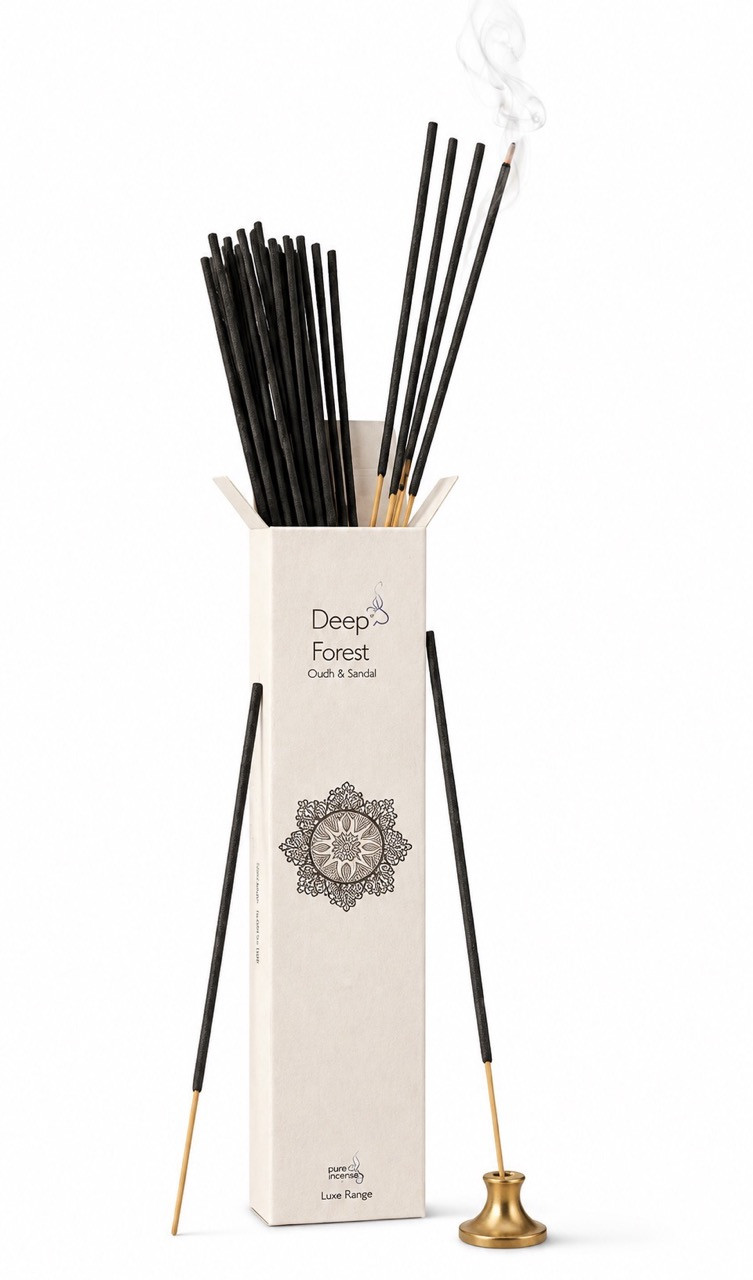 PURE INCENSE STICKS LOVE DEEP FOREST OUDH & AMBER - 10 STICKS