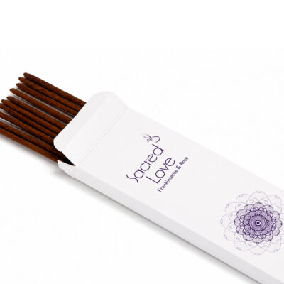 PURE INCENSE STICKS SACRED LOVE FRANKINCENSE & ROSE - 10 STICKS